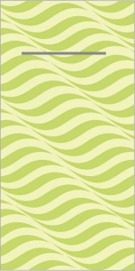 Салфетки с ДЖОБ за прибори - Linclass Nice (Lime green) / 40 х 40 см / 100 бр.
