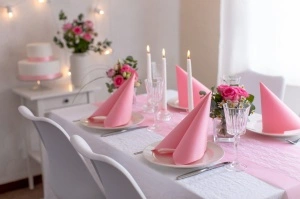 Спален вагон за маса - Linclass Pink / 40x120 см / Ролка 20 броя - Img 3