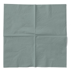 3-слойни салфетки за маса, Tissue - Тъмно сиви / 24 х 24 см / 150 бр. - Img 2