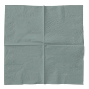 3-слойни салфетки за маса, Tissue - Тъмно сиви / 24 х 24 см / 150 бр. - Img 2