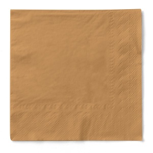 3-слойни тишу салфетки - Пясък (Капучино), 33 х 33 см, 100 бр. - Img 3