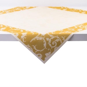 Mank HORECA покривка, Linclass® Airlaid, Linclass Romantic Golden Cream, 80 x 80 см, Идеална за сватби, партита, кръщенета - Img 3