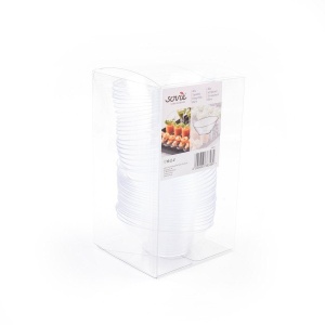 Комплект конусовидни купи MANK от прозрачна пластмаса 65 ml 40 бр - Img 2