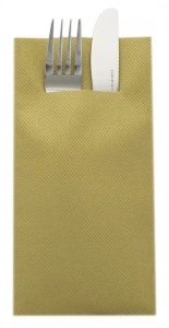 Салфетки с ДЖОБче за прибори Linclass Gold / 40 х 40 см / 12 бр.