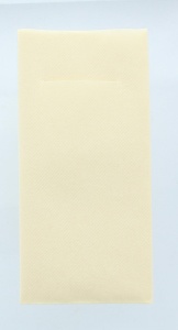 Салфетки с джоб за прибори за хранене - Linclass Light - Creme (Крем) / 40 x 40 cm / 75 бр. - Img 2