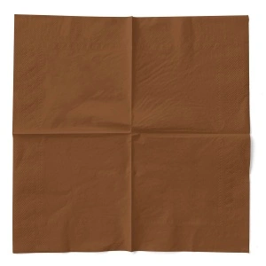 Трислойни салфетки Tissue - Бронз / 40 x 40 см / 100 бр - Img 3