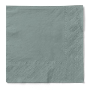 3-слойни салфетки за маса, Tissue - Тъмно сиви / 24 х 24 см / 150 бр. - Img 3