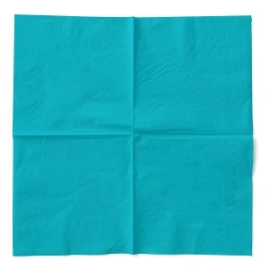 3-слойни салфетки за маса, Tissue - Aquablue / 33 х 33 см / 20 бр. - Img 2