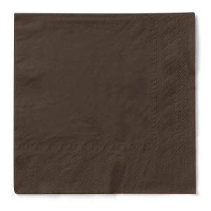 3-слойни салфетки за маса, Tissue - Brown / 24 x 24 cm / 150 бр. - Img 2