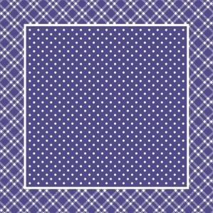Водоустойчива покривка Linclass - Antonia (Blue) / 80 x 80 см / 1 бр. - Img 3