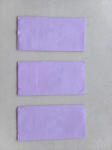 ПОЛУПАЛЕТ Салфетки за маса, 3 слоя, Tissue – LILA, 33 x 33 см, сгънати 1/8, 9000 бр. - Img 2