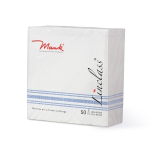 Празнични салфетки Linclass - Бил (сини) / 40 х 40 см / 50 бр. - Img 2