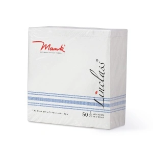 Празнични салфетки Linclass - Бил (сини) / 40 х 40 см / 50 бр. - Img 2