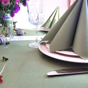 Салфетки Mank HORECA, Linclass® Airlaid, Olive Olive, 40 x 40 cm, Идеални за сватби, партита, кръщенета, Комплект от 50 бр. - Img 3