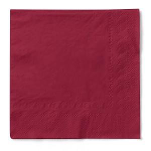 3-слойни салфетки за маса Tissue - Бордо / 24 х 24 см / 150 бр. - Img 2