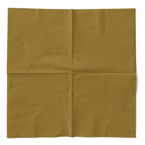 Mank Horeca салфетки за маса, Tissue Deluxe®, Golden Gold, 33 x 33 см, Идеални за сватби, партита, кръщенета 100 броя - Img 2