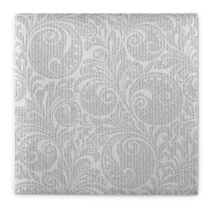 Празнични салфетки Linclass - Jordan (Silver-white) / 40 х 40 см / 50 бр. - Img 1