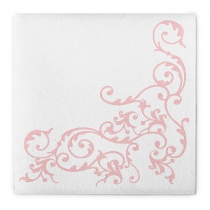 Mank HORECA салфетки, Linclass® Airlaid, Pomp Pink White, 40 x 40 cm, идеални за сватби, партита, кръщенета, комплект от 50 бр. - Img 3