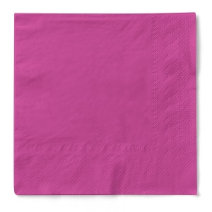 3-слойни салфетки за маса Tissue - Тъмно розови / 24 х 24 см / 150 бр. - Img 3