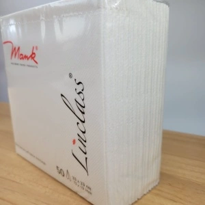 Празнични салфетки Linclass - Бели / 33 х 33 см / 50 бр. - Img 3