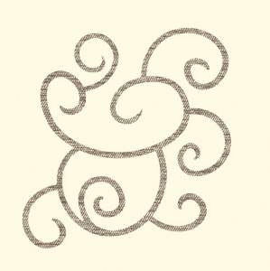 Празнични салфетки Linclass - Flow (Cream-Brown) / 40x40 см / 50 бр. - Img 1
