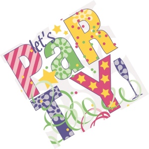 Празнични салфетки Linclass - Let's Party / 40 x 40 см / 50 бр. - Img 3