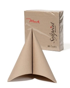 Празнични салфетки Softpoint Beige Grey (Сивобежов) / 40x40 см / 50 бр