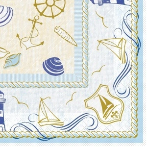 Празнични салфетки Tissue Deluxe - Coast / 40x40 см / 50 бр.
