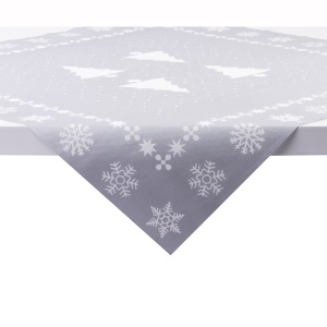 Mank HORECA покривка, Linclass® Airlaid, White Tree Silver, 80 x 80 cm, Идеална за сватби, партита, кръщенета - Img 3