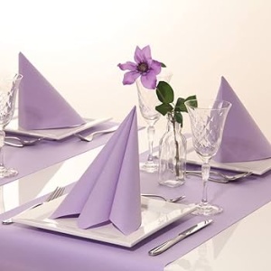 Mank Horeca салфетки за маса, Linclass® Airlaid, лилав люляк, 40 x 40 см, Идеални за сватби, партита, кръщенета, Великденски комплект 50 - Img 3