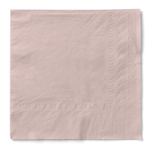 Mank Horeca салфетки за маса, Tissue Deluxe®, Пудрово розово, 24 x 24 cm cm, Идеални за сватби, партита, кръщенета, Великденски комплект 150 - Img 1