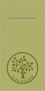 Комплект 75 салфетки Mank HORECA с джоб, Linclass® Airlaid, Love Nature Olive, 40 x 40 см, Идеални за сватби, партита, кръщенета