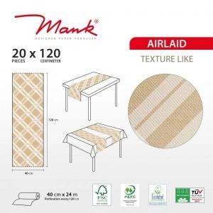 Плъзгач за маса Linclass Linclass - Fabio (каре, бежово) / 40 cm x 24 m / 1 ролка - Img 2