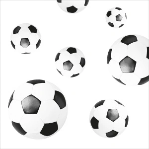 Празнични салфетки Linclass - Fussball / 40 х 40 см / 50 бр.