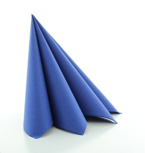 Празнични салфетки Linclass - Royal Blue (тъмно сини) / 40 х 40 см / 50 бр. - Img 2