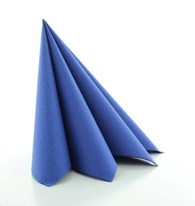 Празнични салфетки Linclass - Royal Blue (тъмно сини) / 40 х 40 см / 50 бр. - Img 2