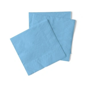 Салфетки за маса 3 слоя Tissue, Light Blue, Baby Blue, 33 x 33 cm, 100 бр.
