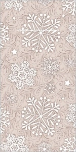 Салфетки с ДЖОБ за прибори - Linclass Steven (люспи, крем фон) / 40 х 40 см / 75 бр.
