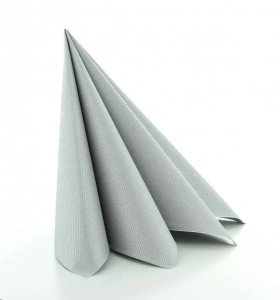 Комплект от 12 салфетки Mank Horeca, Linclass® Airlaid, Silver Silver, 40 x 40 cm, Идеални за партита, кръщенета, Великден - Img 2