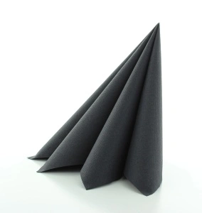 Празнични салфетки Linclass - Черни / 40 х 40 см / 50 бр. - Img 3