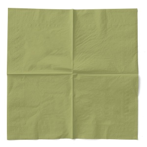 3-слойни салфетки за маса Tissue - Olive / 33 x 33 см / 100 бр. - Img 2