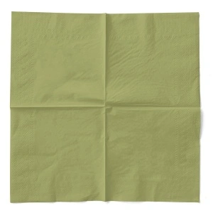 3-слойни салфетки за маса Tissue - Olive / 33 x 33 см / 100 бр. - Img 2