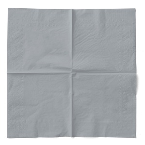 3-слойни салфетки за маса, Tissue - Silver / 40 x 40 см / 100 бр. - Img 2