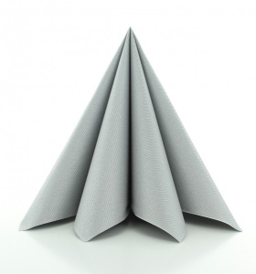 Комплект от 12 салфетки Mank Horeca, Linclass® Airlaid, Silver Silver, 40 x 40 cm, Идеални за партита, кръщенета, Великден - Img 1