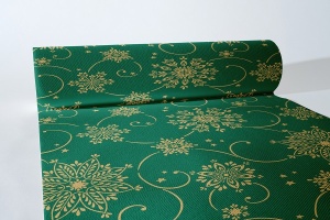 Настолна греда - Linclass Cristal (зелено-златисто) / 40см x 24м / 1 ролка - Img 1