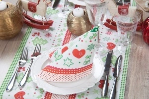 Празнични салфетки за Коледа/Нова година Tissue Deluxe - CHRISTMAS / 40x40 см / 50 бр. - Img 3