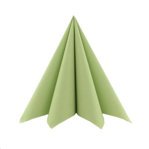 Празнични салфетки за маса Linclass, Light, Olive, Olive, 33 х 33 см, 50 бр - Img 1