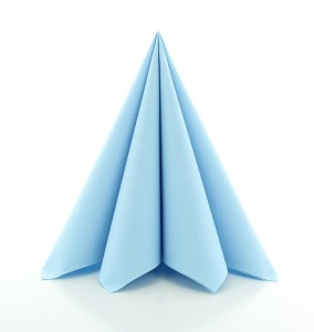 Празнични салфетки Linclass - Light Blue (Baby blue) / 40 х 40 см / 50 бр. - Img 1