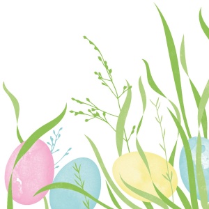 Празнични салфетки Linclass - Ostern (яйца, великденски мотив) / 40 х 40 см / 50 бр. - Img 2