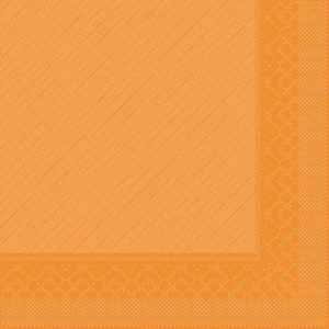 Празнични салфетки Tissue Deluxe - Къри (Портокал) / 40 х 40 см / 50 бр. - Img 1